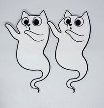 Load image into Gallery viewer, Cute Ghost Kitty Sticker Set