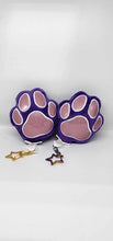 Load image into Gallery viewer, Purple Paw Keychian