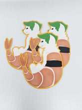 Load image into Gallery viewer, Yumimals Sushi Dog Ebi Sticker