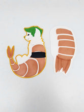 Load image into Gallery viewer, Yumimals Sushi Dog Ebi Sticker