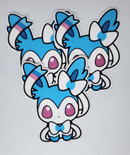 Load image into Gallery viewer, Shiny Chibi Eveelution Matte Pack Magnet
