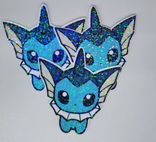 Load image into Gallery viewer, Chibi Eveelution Sparkly Pack Magnet
