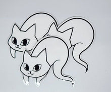 Load image into Gallery viewer, Cute Ghost Kitty Sticker Set
