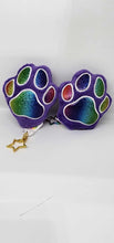 Load image into Gallery viewer, Purple Paw Keychian
