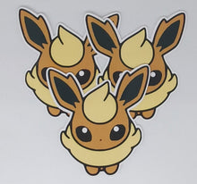 Load image into Gallery viewer, Shiny Chibi Eveelution Matte Pack Magnet
