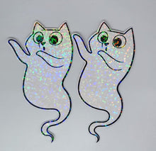 Load image into Gallery viewer, Cute Ghost Kitty Sticker Set
