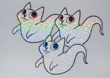 Load image into Gallery viewer, Cute Ghost Kitty Sticker Set
