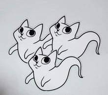 Load image into Gallery viewer, Cute Ghost Kitty Sticker Set
