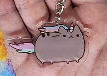 Load image into Gallery viewer, Majest Unicorn Pusheen 2 Acrylic Keychain
