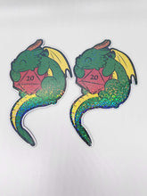 Load image into Gallery viewer, DND Dragons Holding Dice Sticker
