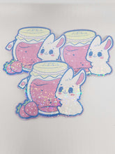 Load image into Gallery viewer, Kawaii Starberry Jam Bunny Sticker
