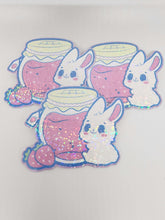 Load image into Gallery viewer, Kawaii Starberry Jam Bunny Magnet
